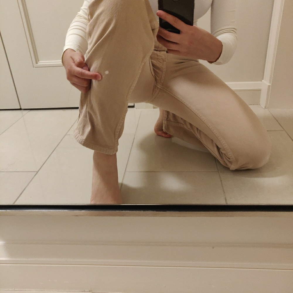 VTG High Waisted Calvin Klein Cream Jeans - Picture 8 of 8